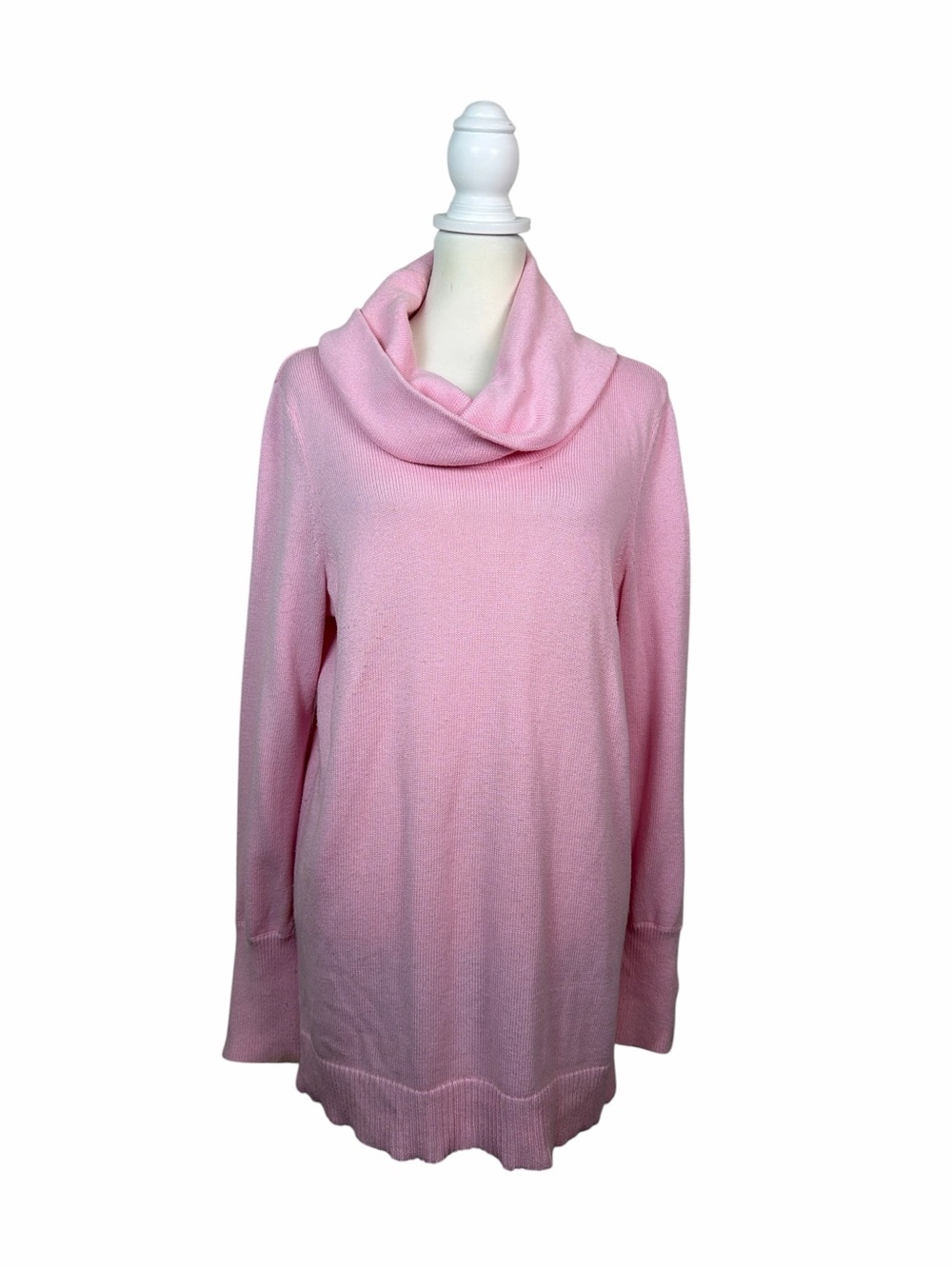 Lauren Ralph Lauren Pink Cowl Neck Tunic Sweater Women’s Large